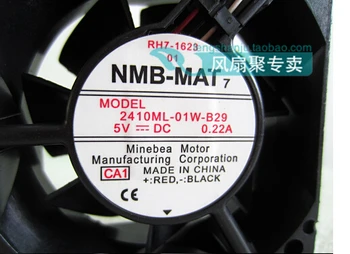Naujas originalus NMB 2410ML-01W-B29 6cm 6025 5V 0.22 60*60*25MM 3 linijos kamuolys ventiliatorius aušinimo ventiliatorius