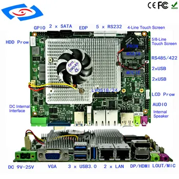 Naujas Pritaikyti Intel i5-2430M Plokštė Dual Core 2.4 GHz Mini PC Mainboard 12v Mini ITX Pramonės Valdybos Paramos 4G-WIFI