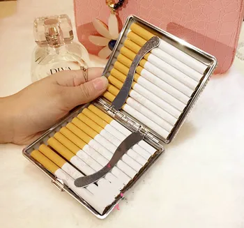 Naujas Produktas Lady Cigarečių Atveju Įvairių Spalvų Rankų Darbo Cigarečių Dėžutę