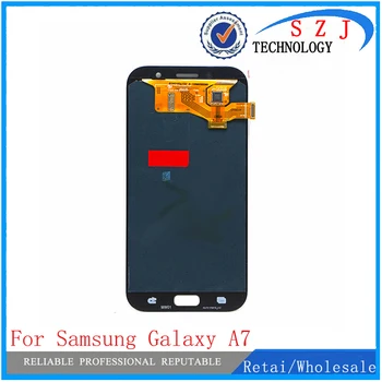 Naujas Samsung Galaxy A7 2017 (2017 M.), A720 A720F A720Y A720FL LCD Ekranas ir su Jutiklinio Ekrano skaitmeninis keitiklis Asamblėja