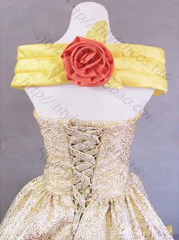 Naujas Stilius, Grožio Ir Žvėrys Suknelė Princesė Belle Prabangos Cosplay Kostiumas Suknelė Moterims Kostiumai Helovinas Šalis