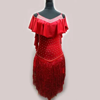 Naujas stilius lotynų šokių kostiumas seksualus vyresnysis spandex kutas lotynų šokių suknelė moterims lotynų šokių konkurencijos suknelės S-4XL