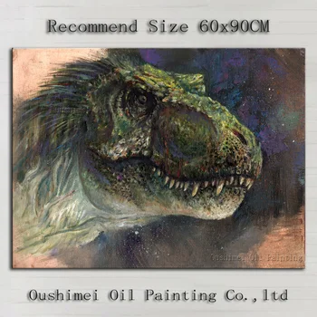 Naujas Vertus Paintd Specialios Nuožmi Dinozaurų Naftos Tapyba Ant Drobės Modernus Paveikslai, Pakabinti Nuotraukas, Gyvūnai, Gyvenate Kambario Dekoro