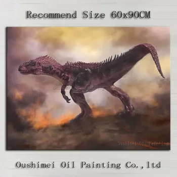 Naujas Vertus Paintd Specialios Nuožmi Dinozaurų Naftos Tapyba Ant Drobės Modernus Paveikslai, Pakabinti Nuotraukas, Gyvūnai, Gyvenate Kambario Dekoro