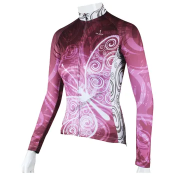 Naujas violetinis drugelis vandeniui MTB drabužių sporto mėgėjams ilgas rankovėmis Anti-Pilling kalnų dviračių Nustato jaunų moterų