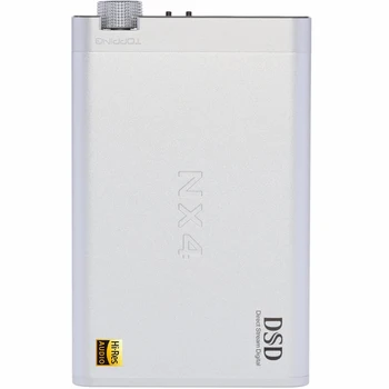 NAUJAS Įdaras NX4 DSD Nešiojamas USB DAC DSD Dekoderis Stiprintuvo Ausinių AMP XMOS-XU208 VPK ES9038Q2M Chip Stiprintuvo Juoda/Skiedra
