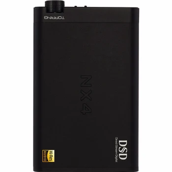 NAUJAS Įdaras NX4 DSD Nešiojamas USB DAC DSD Dekoderis Stiprintuvo Ausinių AMP XMOS-XU208 VPK ES9038Q2M Chip Stiprintuvo Juoda/Skiedra