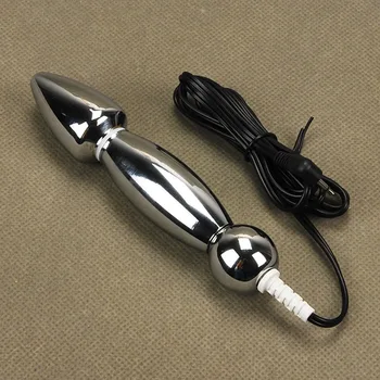 Naujausias elektro seksas raketų stiliaus metalinis analinis kaištis uodega elektro šoko sekso žaislai butt plug prostatos massager analinis electro už porą
