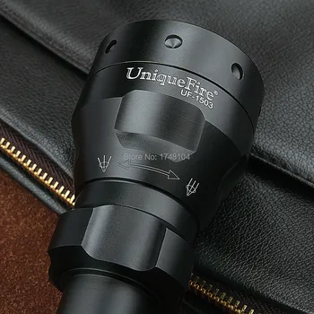 Naujausias Uniquefire Mini Žibintuvėlis 3 Rūšių UF1503 XRE LED Zoomable Lempos 50mm Aspherical Objektyvas Kempingas Nemokamas Pristatymas