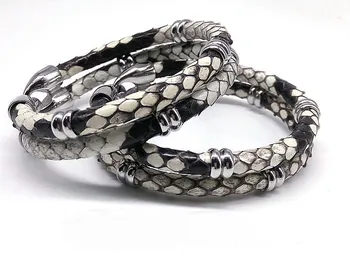 Naujausios Prabanga Python Odos Apyrankė Gyvatė Odos Žiūrėti, natūralios Odos ir Vyrams, ir Moterims