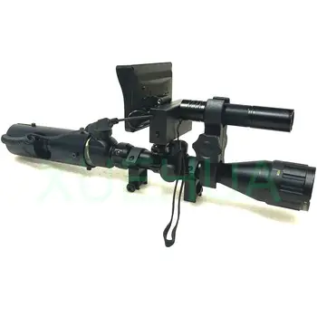 Nauji Karšto Medžioklės optika regos Lazerinis Infraraudonųjų spindulių naktinio matymo riflescope Medžioklės Reikmenys su Infraraudonųjų spindulių Žibintuvėlis ir LCD monitorius