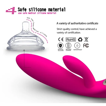 Naujos Muzikos, Balso Kontrolės Silikono 7 Režimu G Spot Klitorio Vibratorius Moterims USB Įkraunamas Prabangus Vibratorius Dvigubas Dvigubas Variklis