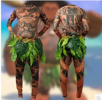 Naują Animacinį Filmą Moana Maui Cosplay Kostiumų Vyrų Mados Halloween Carnival 