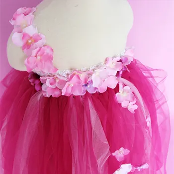 Naujų Gėlių Fairy Girl Dress Tiulio Tutu Suknelė Vaikams, Gimtadienio, Vestuvių Bridesmaid Suknelės, Suknelės Vaikams, Princesė Kostiumas