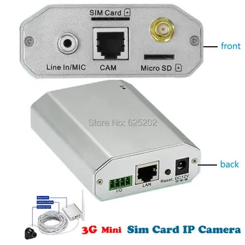 Naujų Saugumo Mini 3G Tinklas P2P 720P VAIZDO Kameros Palaikymo 128 GB SD Kortelė