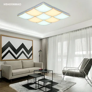Naujų šiuolaikinio Gyvenimo meno kambarį stačiakampio formos lubų lempa led miegamasis studijų aikštėje lubų šviesos AC90-260V
