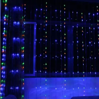 Naujųjų Metų 6x3M LED Skaitmeninis Waterfull String Cristmas Lights Apdailos LED Kalėdų Žiburiai, Lauko Luces De Navidad