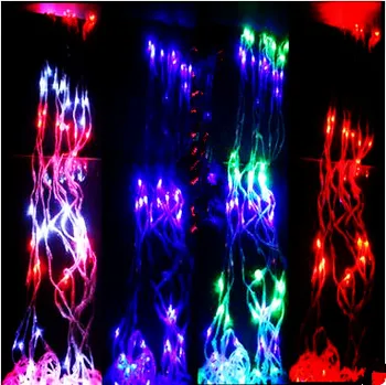 Naujųjų Metų Dekoracija LED Waterful Kalėdų Žiburiai, Lauko Girliandas AC220V 2x2M LED Kalėdų Pasakų žibintai Decro Luzes de Natal