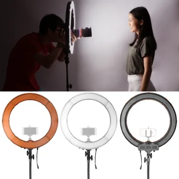 Neewer Kamera Foto Video Light Kit 55W 5500K Silpnas, LED Šviesos Žiedas Stovėti Išmanųjį telefoną 
