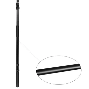Neewer Nešiojamų 3 Skyriai Tampus Handheld Microphone Boom Pole Standartas 5/8 colio-27 Temas Reguliuojamas Ilgis 3-8 Metrų
