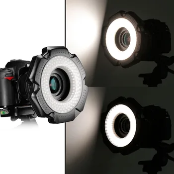 Neewer R-160 160 Vienetų 5600K 10W Mini LED Makro Žiedas Šviesiai 6 Adapterio Žiedus (49mm/52mm/55mm/58mm/62mm/67mm)Makro Canon/Nikon