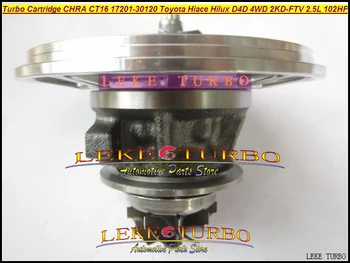 Nemokama Laivas Turbo Cartridge CHRA Core CT16 17201-30120 Naftos Turbokompresorius TOYOTA Hiace Hilux Hi-lux D4D 2KD-FTV 2KD 2KDFTV 2.5 L