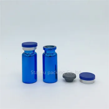 Nemokamas pristatymas 10ml UV Mėlyno Stiklo Buteliukų, 10cc Stiklo Butelis su flip off dangtelis,1/3OZ kosmetikos pakuotės, esmė butelis 12pcs/daug