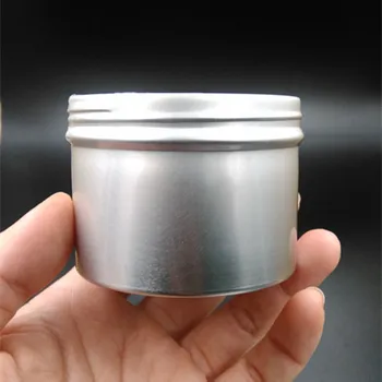 Nemokamas Pristatymas 120 g/ml Sidabro Aliuminio Tuščias Lucifugal Aukščio Butelis Jar Kremas Akių Gelį Pomade Vonios Druska Tuščias Kosmetikos Konteineriai