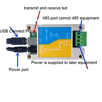 Nemokamas Pristatymas 1pc Pramoniniam naudojimui USB į RS-485 Modulis apsaugos nuo žaibo protokolo skaičiuoklė