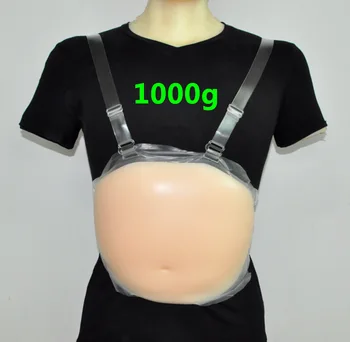 Nemokamas pristatymas 2-3 mėnesių 1000g medicininio silikono Želė pilvo kūno spalva netikrą alaus pilvą, Pilvą, Nėščia Netikras Nėštumas Pilvo