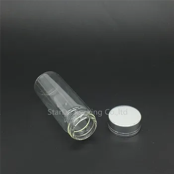 Nemokamas pristatymas 240pcs 30*40mm 50ml varžtas kaklo stiklo buteliuke su Aliuminio dangtelis su actu arba alkoholio,carft/sandėliavimo saldainiai, butelis