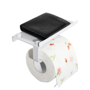 Nemokamas pristatymas 304 Nerūdijančio Plieno, WC Tualetinio Popieriaus Ritinio Laikiklis baltas tualeto savininkas vonios tualeto ritinėlio laikiklis su telefono lentynos