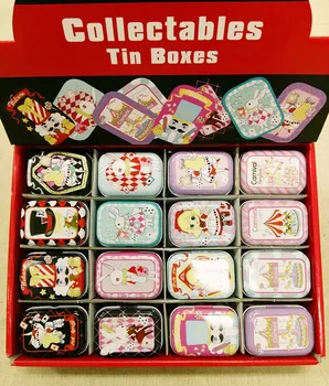 Nemokamas Pristatymas!32pcs/box Pokerio ir Mergina dizaino Mini Indas Dėžutės Metalinės Monetos Užsklanda Jewerly Atveju Tabletes atveju 16 dizainas Šokolado Dėžutė