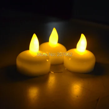 Nemokamas pristatymas 48pcs/daug Slankiojo Vandeniui LED Arbatos Žvakių Šviesos Baterijos naudojamos lempos Vestuvių Dekoravimas