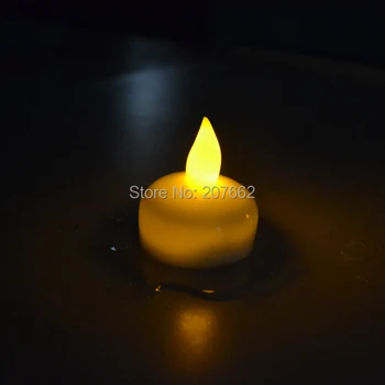 Nemokamas pristatymas 48pcs/daug Slankiojo Vandeniui LED Arbatos Žvakių Šviesos Baterijos naudojamos lempos Vestuvių Dekoravimas