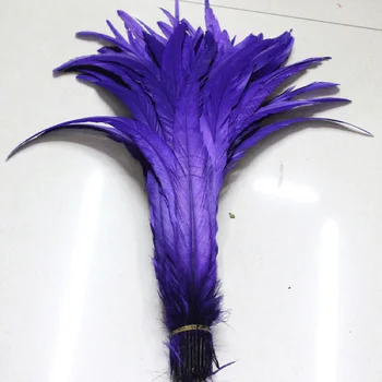 Nemokamas Pristatymas 500pcs/daug coque plunksnų mišinys spalva Dažyti vištos plunksnų 35-40cm 14-16 cm gaidžio uodegos plunksna