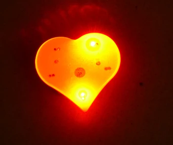 Nemokamas pristatymas 500pcs/daug raudonos širdies formos LED Ženklelis/Sagė lilght iki Smeigtukai Šalies koncertų Džiaugtis atostogų dovanų