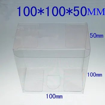 Nemokamas pristatymas 50pcs 10*10*5cm Vietoje PVC skaidraus plastiko dėžė /Dėžutė naudojamas rodyti maistas,žaislas,automobilių modelius ir t.t