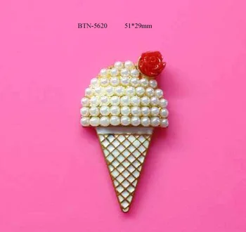 Nemokamas pristatymas 50PCS ice cream pearl mygtuką, galite MAIŠYTI spalvas(BTN-5620)