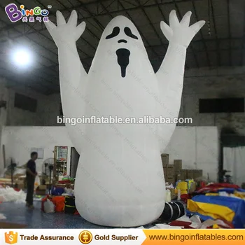 Nemokamas pristatymas 5M didelis pripučiamas baltas vaiduoklis Helovinas apdailos karšto pardavimo susprogdinti Helovinas vaiduoklis balioną už šalies žaislai
