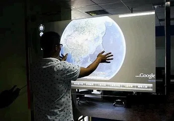 Nemokamas Pristatymas! 6m*1.524 m lipni holografinis atbulinės projekcijos plėvelė skaidri projekcijos ekrano plėvelė