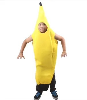 Nemokamas pristatymas Bananų Kostiumas Baras Karnavalas Šalies Suaugusiųjų Vaikų Cosplay Kostiumas Helovinas Geltona Kostiumai Aukštis 130-185CM