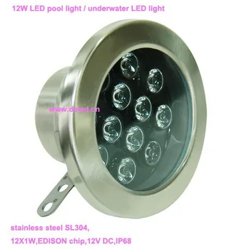 Nemokamas pristatymas DHL!! IP68 geros kokybės lauko 12W LED prožektoriai,LED projektorius, šviesos,12V DC,DS-10-55-12W,nerūdijančio plieno SL304