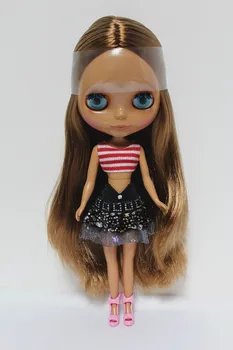 Nemokamas Pristatymas didelis nuolaida RUB-125DIY Nuogas Blyth lėlės gimtadienio dovana girl 4colour didelėmis akimis, lėlės su gražių Plaukų mielas žaislas