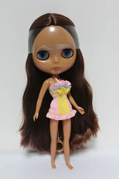 Nemokamas Pristatymas didelis nuolaida RUB-136DIY Nuogas Blyth lėlės gimtadienio dovana girl 4colour didelėmis akimis, lėlės su gražių Plaukų mielas žaislas