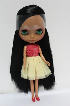 Nemokamas Pristatymas didelis nuolaida RUB-74DIY Nuogas Blyth lėlės gimtadienio dovana girl 4 spalva didelėmis akimis, lėlės su gražių Plaukų mielas žaislas