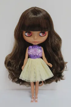 Nemokamas Pristatymas didelis nuolaida RUB-99DIY Nuogas Blyth lėlės gimtadienio dovana girl 4 spalva didelėmis akimis, lėlės su gražių Plaukų mielas žaislas
