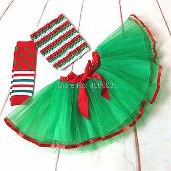 Nemokamas pristatymas didmeninė žalia su raudona vaikas kalėdų drabužius nustatyti kūdikio merginos princesė juostelės tutu suknelė šalis kostiumai