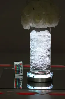 Nemokamas Pristatymas Gamyklos Pardavėjas RGB Nuotolinio valdymo Spalva keičiasi 6inch LED Vestuvių centerpieces stalo šviestuvai apdaila