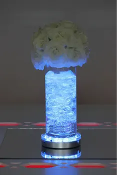 Nemokamas Pristatymas Gamyklos Pardavėjas RGB Nuotolinio valdymo Spalva keičiasi 6inch LED Vestuvių centerpieces stalo šviestuvai apdaila